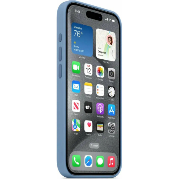 Чехол Apple для iPhone 15 Pro Max Silicone с MagSafe синий 2